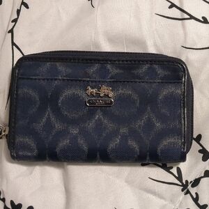 Coach Midnight Blue Signature Wallet